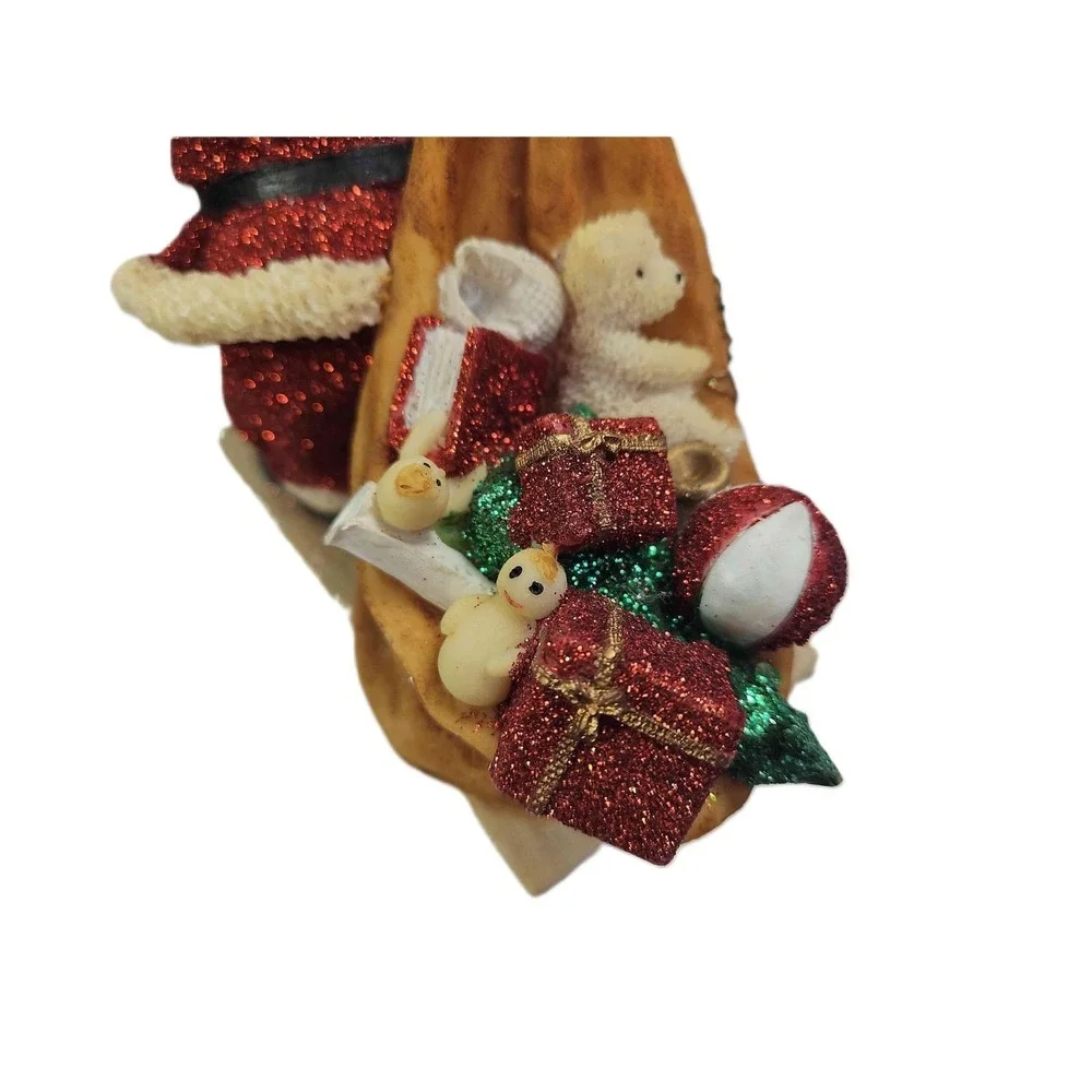 Mark Roberts Collection Santa Claus Red Glitter Suit Figurine With Sack READ
